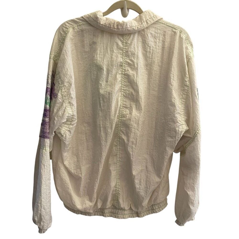 Vintage Renee Fill Zip Tennis Windbreaker Jacket Women’s Size Medium Large - Picture 3 of 7